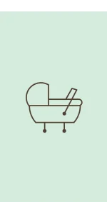 Ratiņu šūpuļi, aploksnes, somas un piederumi